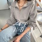 Zip-up Anorak Sweatshirt