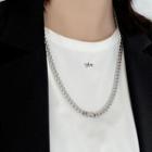 Stainless Steel Chunky Chain Necklace As Shown In Figure - One Size