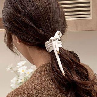 Knot Faux Leather Hair Tie