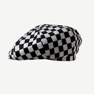 Checkerboard Beret / Bucket Hat