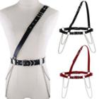 Chain Faux Leather Harness Belt