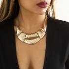 Geometric Alloy Necklace 4897 - Gold - One Size
