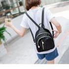 Contrast Zipper Backpack