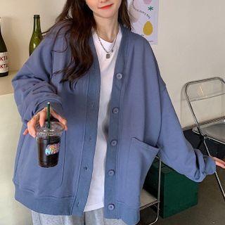 Loose-fit Buttoned Cardigan