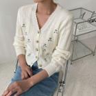Flower Scallop-edge Cardigan