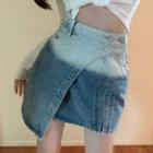 Pockets Denim Mini Skirts