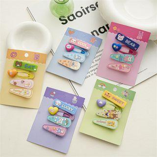 Set Of 4: Cartoon Hair Clip