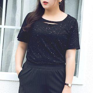 Cut Out Short-sleeve T-shirt