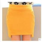 Side Zip Pencil Skirt