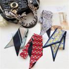Printed Scarf Hair Tie / Handbag Decoration