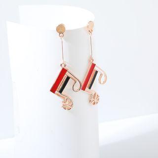 Musical Note Drop Earring  - As Shown In Figure