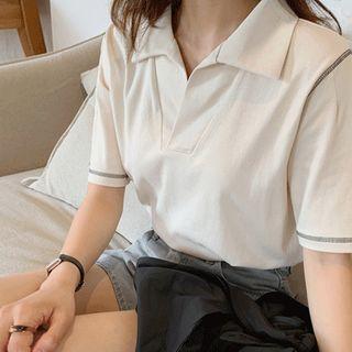 Stitch-trim Polo Shirt