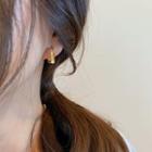 Hoop Earring 1 Pair - Geometry - Gold - One Size