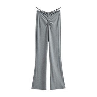 Boot-cut Cutout Pants