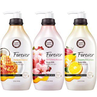 Happy Bath - Forever Body Milk (3 Types) 450ml Wild Cherry Blossom