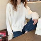 Buttoned Slit Sweater