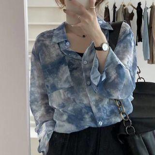 Tie Dye Loose-fit Light Blouse