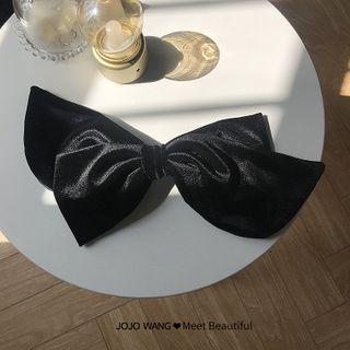 Velvet Bow Hair Clip Set Of 2 - Velvet Bow Hair Clip - 10cm