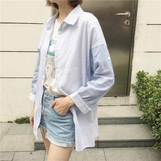 Panel Puff-sleeve Blouse