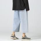 Mid Rise Washed Capri Baggy Jeans