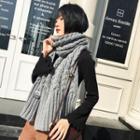 Plain Cable Knit Scarf