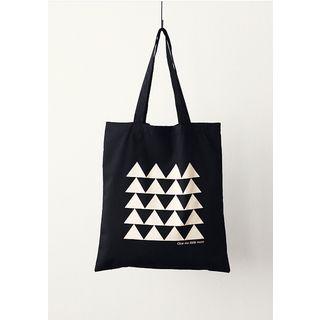 Triangle Print Shopper Bag