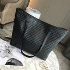 Woven Carryall Bag Black - One Size