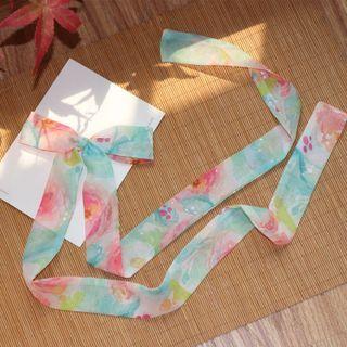 Print Color Block Hair Tie