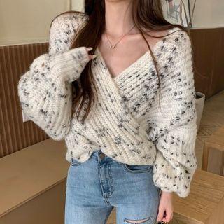 Puff-sleeve Oversize Sweater