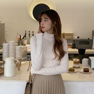 Coin-pendant Chain Necklace Gold - One Size