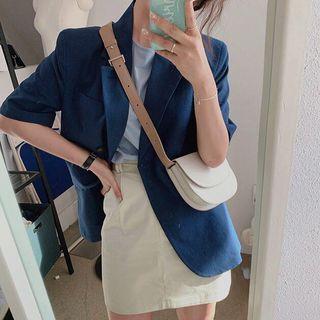 Plain Blazer / Plain Shirt / A-line Skirt