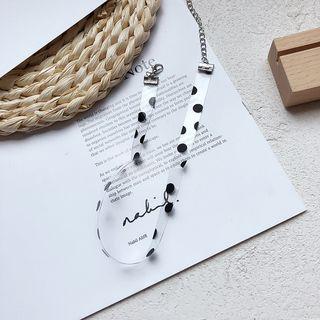 Dotted Transparent Choker