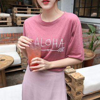 Aloha Printed Loose-fit T-shirt