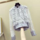 Crochet-lace Long-sleeve Shirt