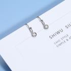 925 Sterling Silver Rhinestone Hook Earring
