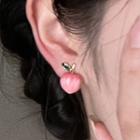 Peach Alloy Earring 1 Pair - Pink - One Size