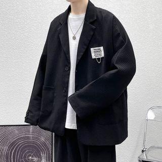 Applique Waffle Blazer