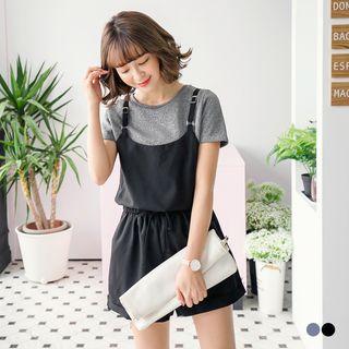 Basic Funky Suspenders Romper