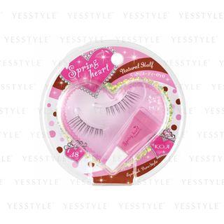 Koji - Spring Heart Eyelash (#18 Natural Half) 1 Pair