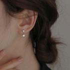 Waterdrop Stud Earring 1 Pair - Silver - One Size
