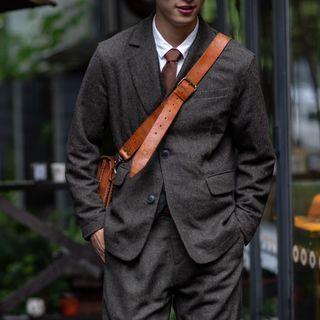 Woolen Lapel Blazer