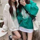 Long-sleeve Gradient Print Sweatshirt