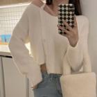 Asymmetrical Cold Shoulder Cardigan