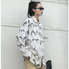 Loose-fit Printed Shirt White - One Size