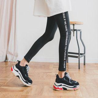 Printed Brushed-fleece Lined Leggings
