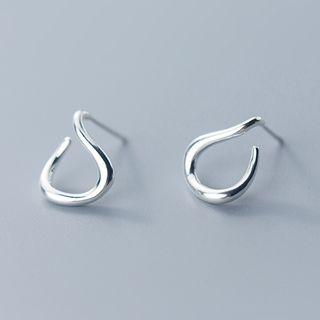 925 Sterling Silver Hook Earring 1 Pair - Silver - One Size