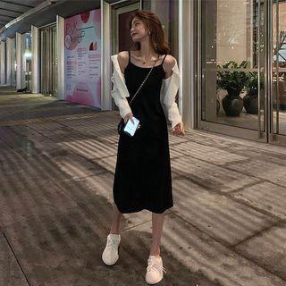 Light Jacket / Spaghetti Strap Dress