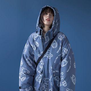 Embroidered Shearling Coat