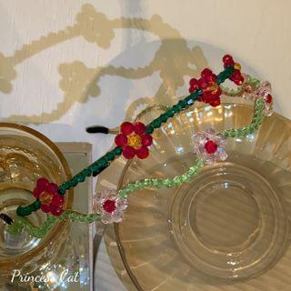 Flower Faux Crystal Headband