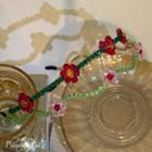 Flower Faux Crystal Headband